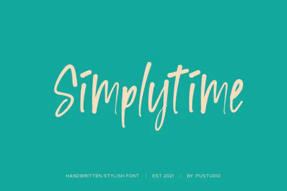 Simplytime Font Poster 1