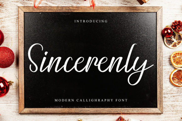 Sincerely Font Poster 1