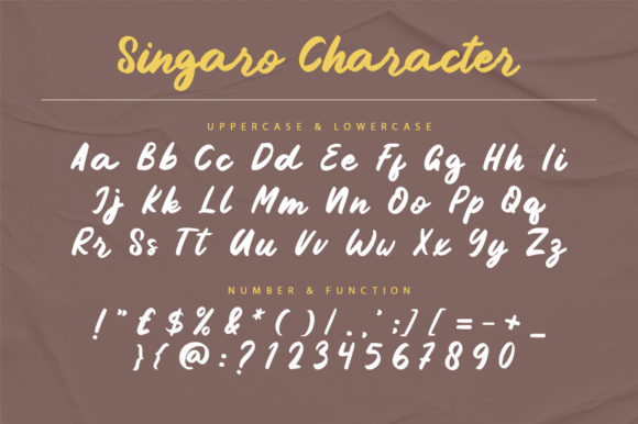 Singaro Font Poster 8