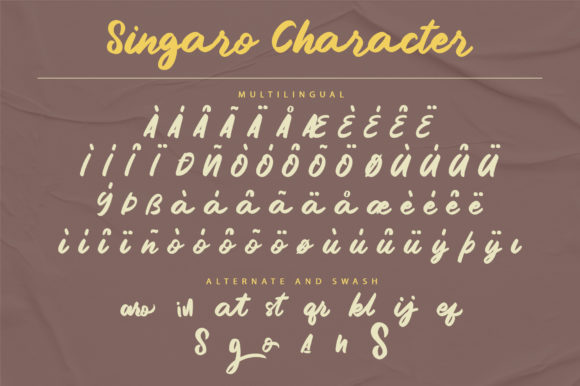 Singaro Font Poster 9