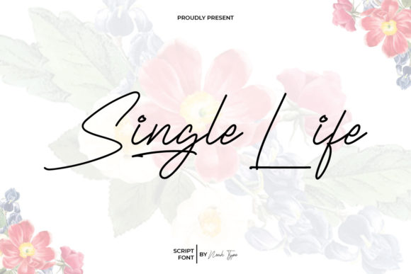 Single Life Font Poster 1