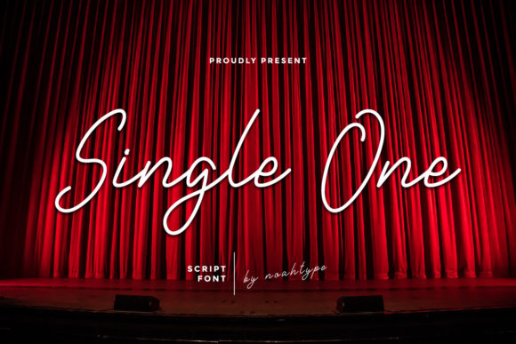 Single One Font Poster 1