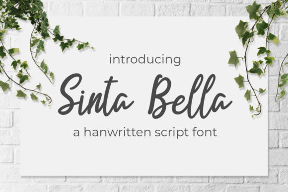 Sinta Bella Font Poster 1