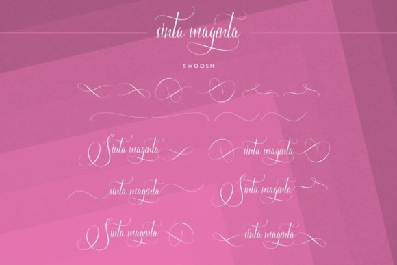 Sinta Magenta Font Poster 8
