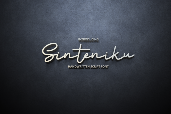 Sinteniku Font Sinteniku Font Poster 1