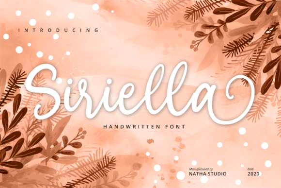 Siriella Font Siriella Font Poster 1