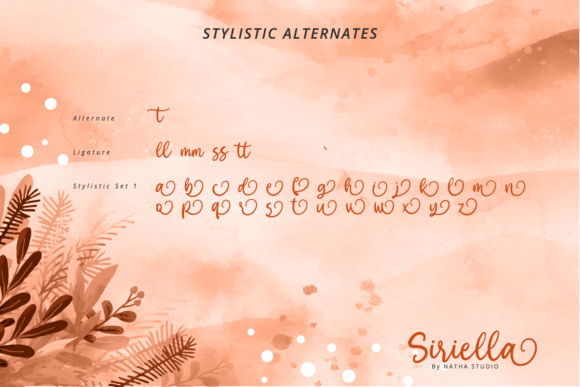 Siriella Font Poster 8