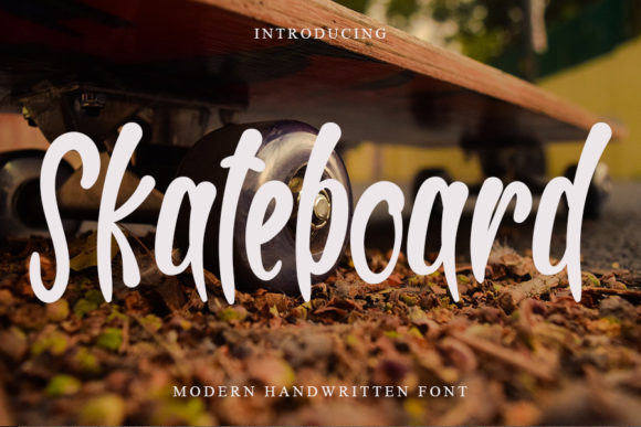 Skateboard Font Poster 1