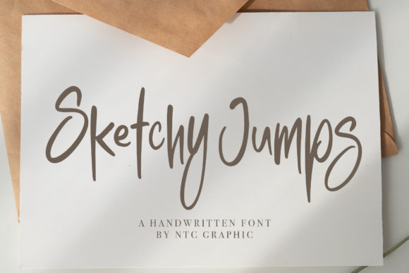 Sketchy Jumps - Handwritten Font Poster 1