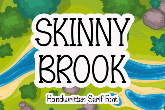 Skinny Brook Font Poster 1