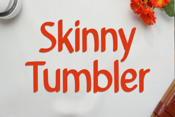 Skinny Tumbler Font Poster 1