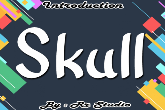 Skull Font Poster 1