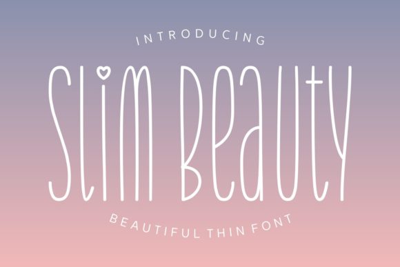 Slim Beauty Font Poster 1