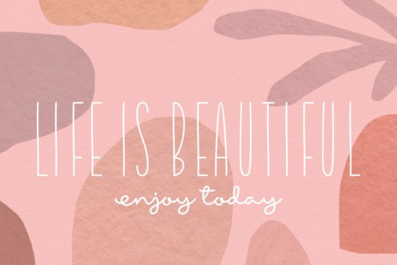 Slim Beauty Font Poster 2