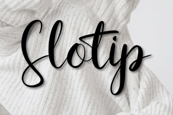 Slotip Script Font Poster 1