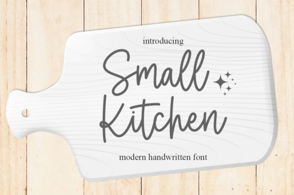 Small Kitchen Font Poster 1