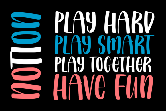 Smart Play Font Poster 2