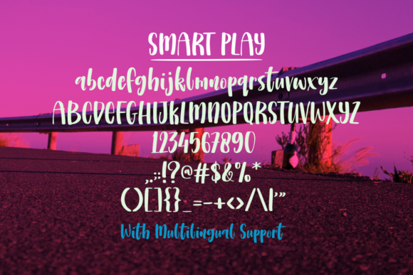 Smart Play Font Poster 4
