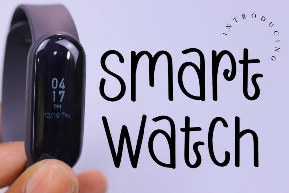 Smart Watch Font Poster 1
