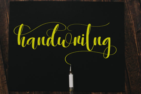 Smile Glowing Font Poster 4