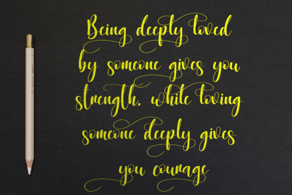 Smile Glowing Font Poster 5