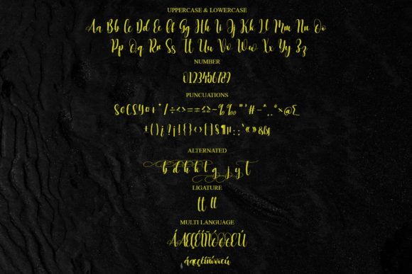 Smile Glowing Font Poster 6