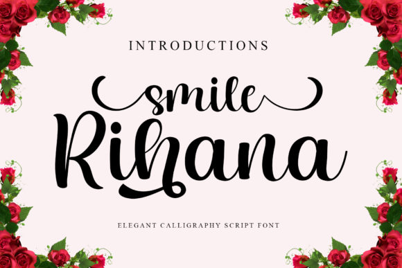 Smile Rihana Font Poster 1