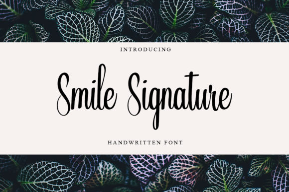 Smile Signature Font Poster 1