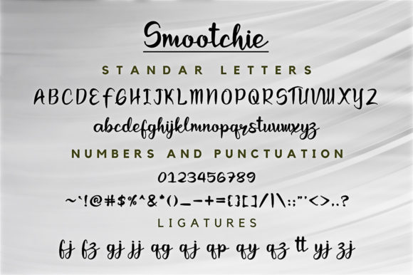 Smootchie Font Poster 5