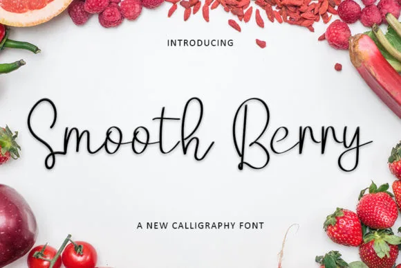 Smooth Berry Font Smooth Berry Font Poster 1