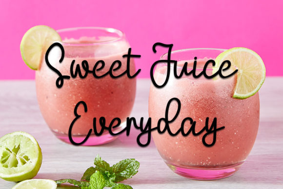 Smooth Berry Font Poster 4