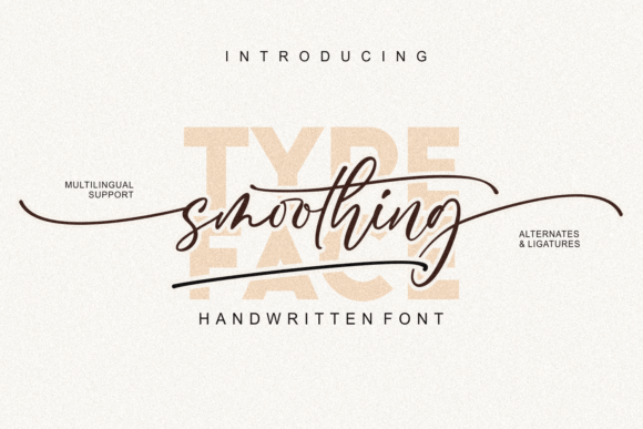 Smoothing Font Poster 1