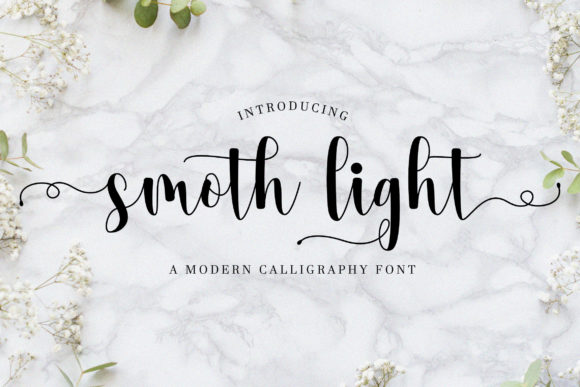 Smoth Light Font Poster 1