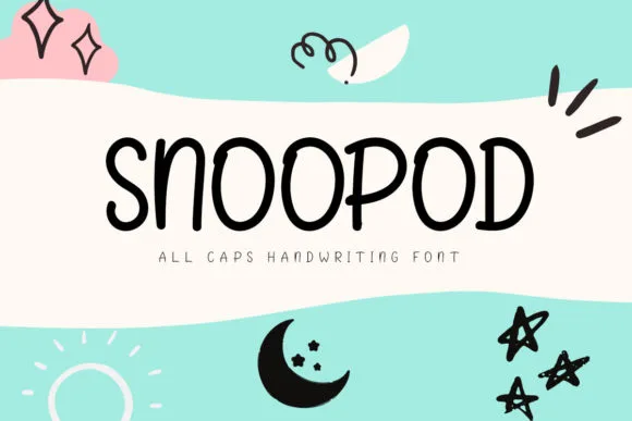 Snoopod Font Snoopod Font Poster 1
