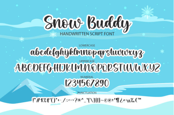 Snow Buddy Font Poster 5