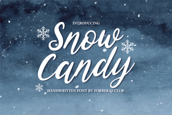 Snow Candy Font Poster 1