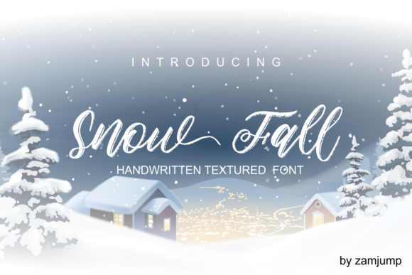 Snow Fall Font Poster 1