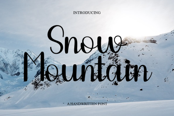 Snow Mountain Font Poster 1