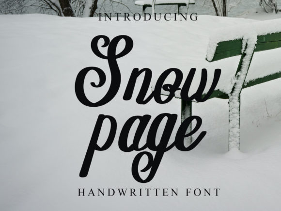 Snow Page Font Poster 1