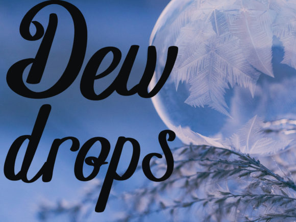 Snow Page Font Poster 2