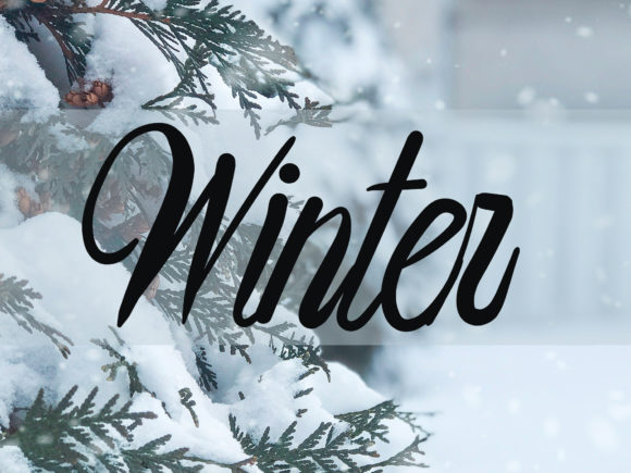 Snow Pile Font Poster 3