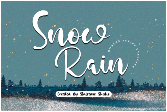 Snow Rain Font