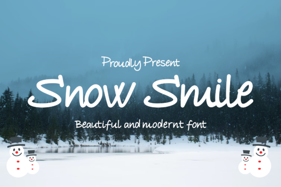 Snow Smile Font Poster 1
