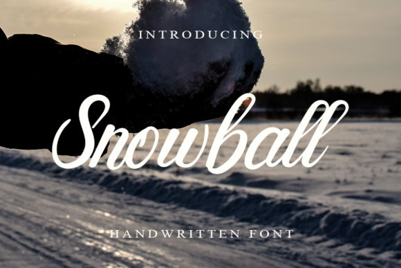 Snowball Font Poster 1