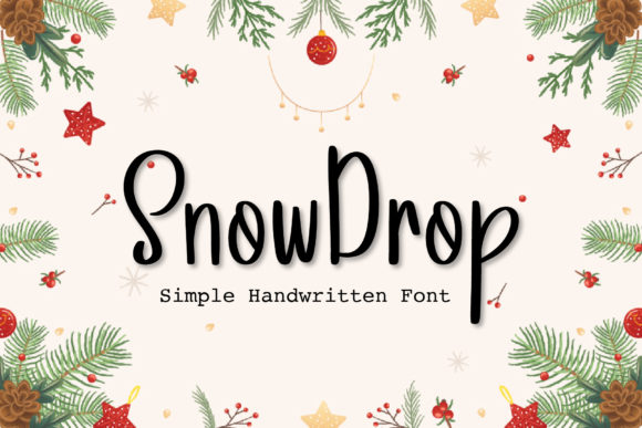 Snowdrop Font Poster 1