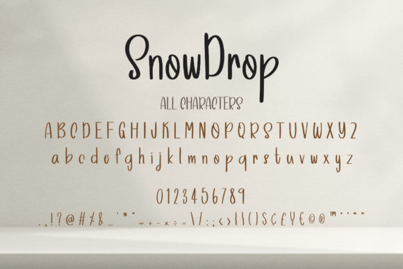 Snowdrop Font Poster 3