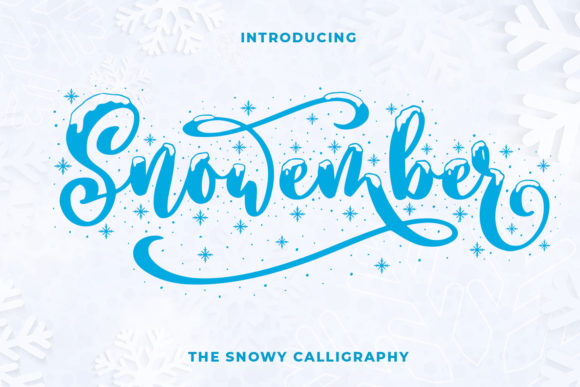 Snowember Font Poster 1