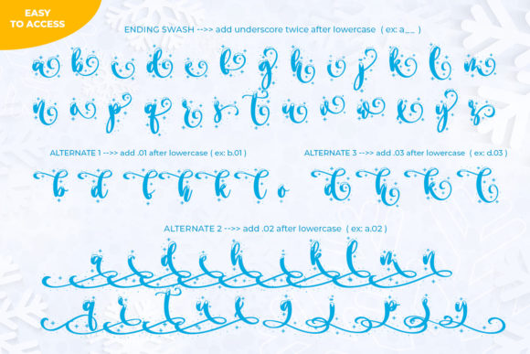 Snowember Font Poster 11