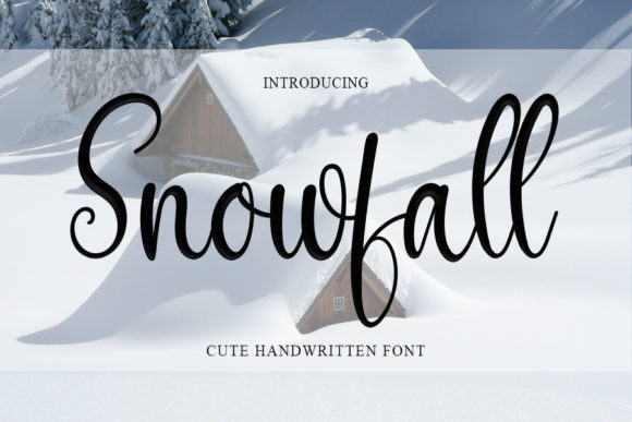 Snowfall Font Poster 1