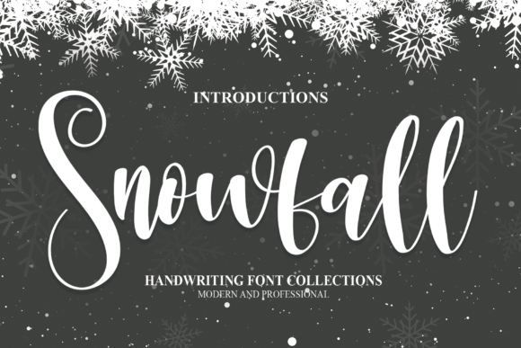 Snowfall Font Poster 1